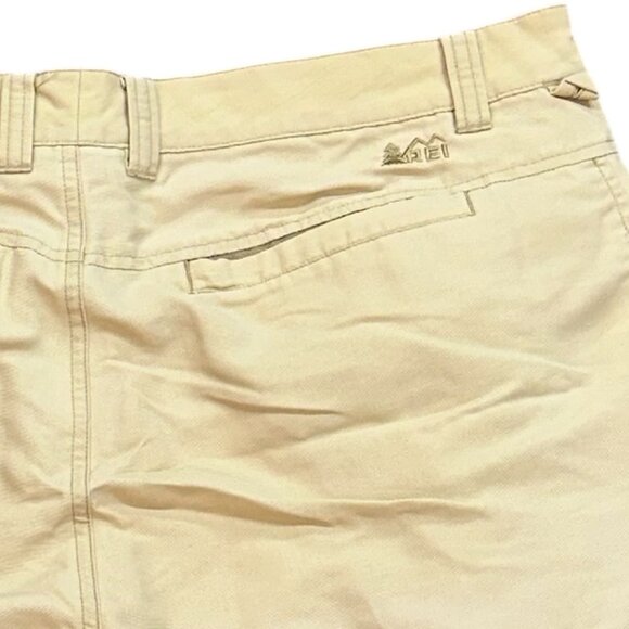 REI Co-Op Adventures 10" Shorts‎ Khaki Size 36 Hiking Outdoor Summer - Picture 4 of 7